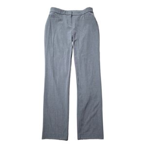 Alfani Women's Gray Dress Pants Stretch Straight Leg Polyester Rayon Size 4